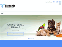 Tablet Screenshot of fredoniaanimalhospital.com